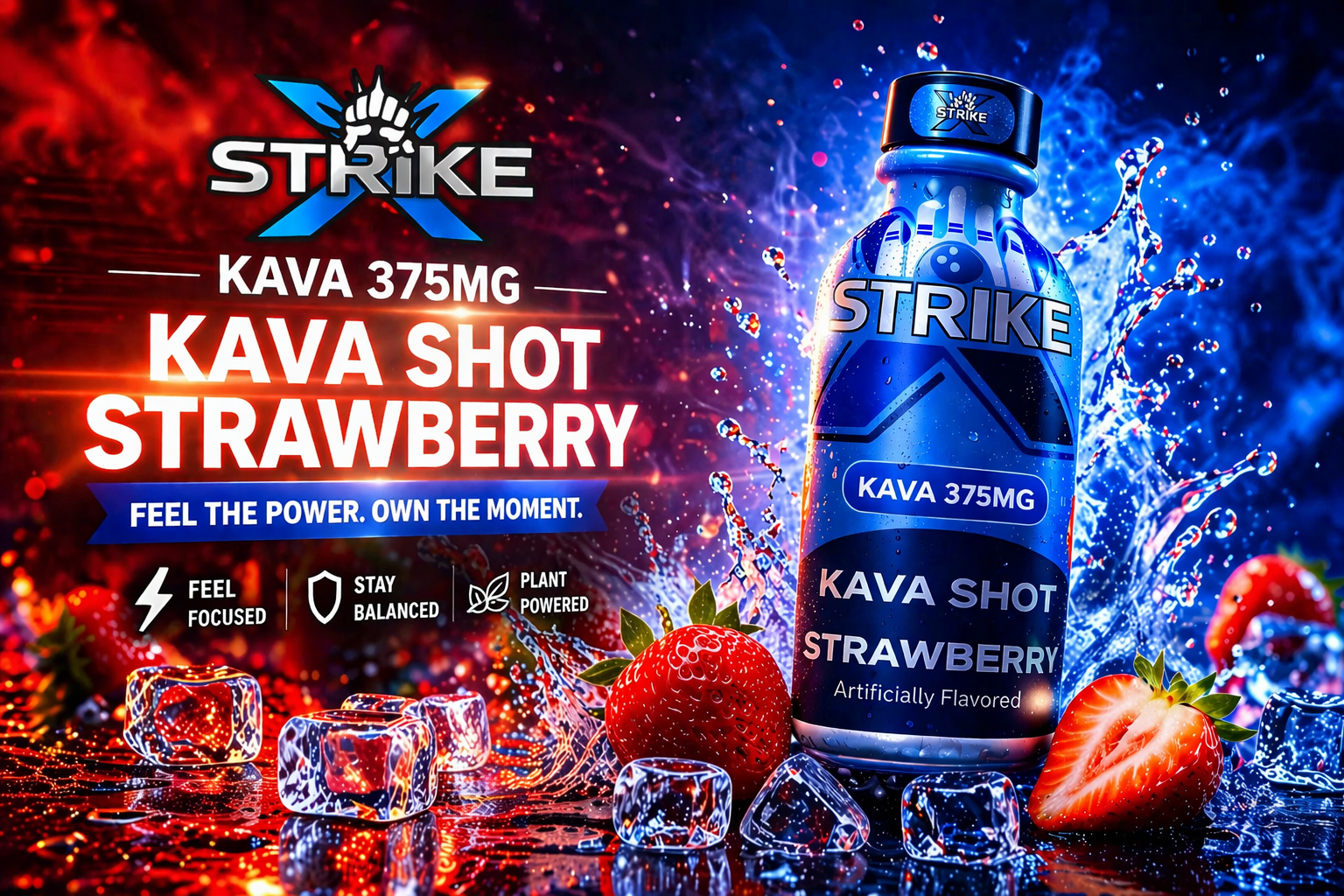 Strike Kava Shot Strawberry